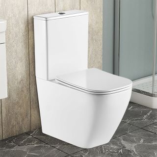 Унитаз-компакт Azario LEVANTO AZ-1228A  безободковый в комплекте с бачком и сиденьем микролифт